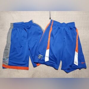 Lot Of 2 Nike Dri-Fit Florida Gators Athletic Shorts Mens Size Small Blue